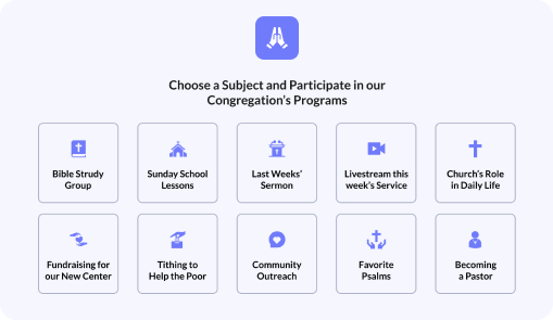 All Subjects and sub-topics can contain the content of your choice. For example, a religious
                    organization could use our existing infrastructure to promote your own ideas.